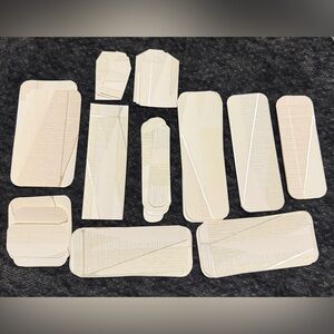 💜 Scrapbook Paper Pieces Cream Geometric Patterns